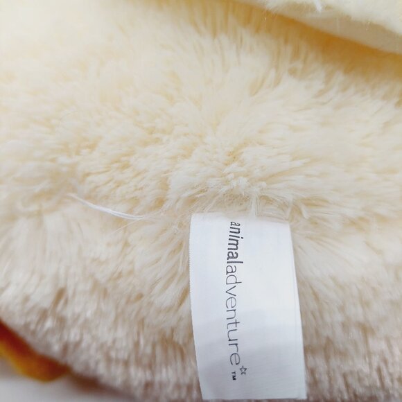 Animal Adventure Yellow Duck Plush Animal With Bunny Ears Purple Bow 2005 12" - Picture 6 of 8